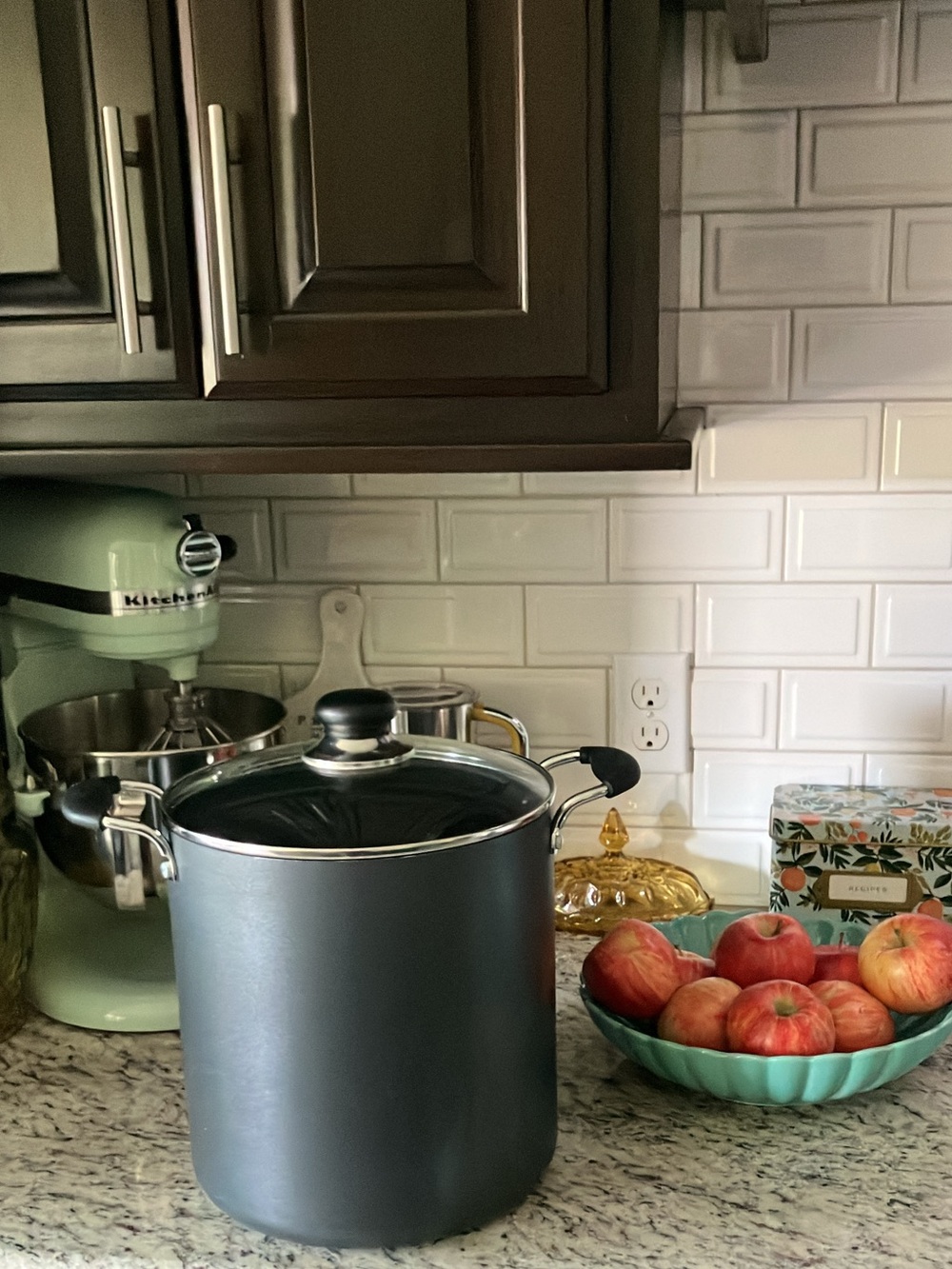 T-fal Black 12qt Nonstick Stock Pot with Lid